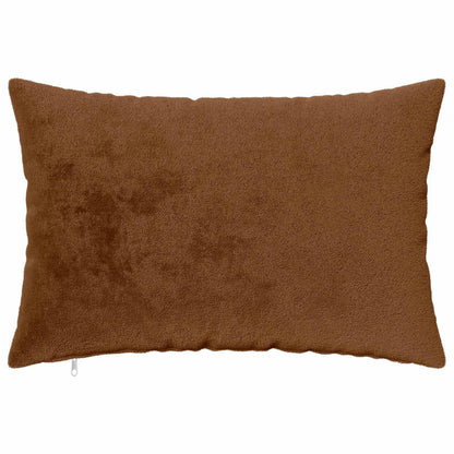 Cushion Cover 2 pcs HEERLEN Light Brown 50 x 80 cm Flannel