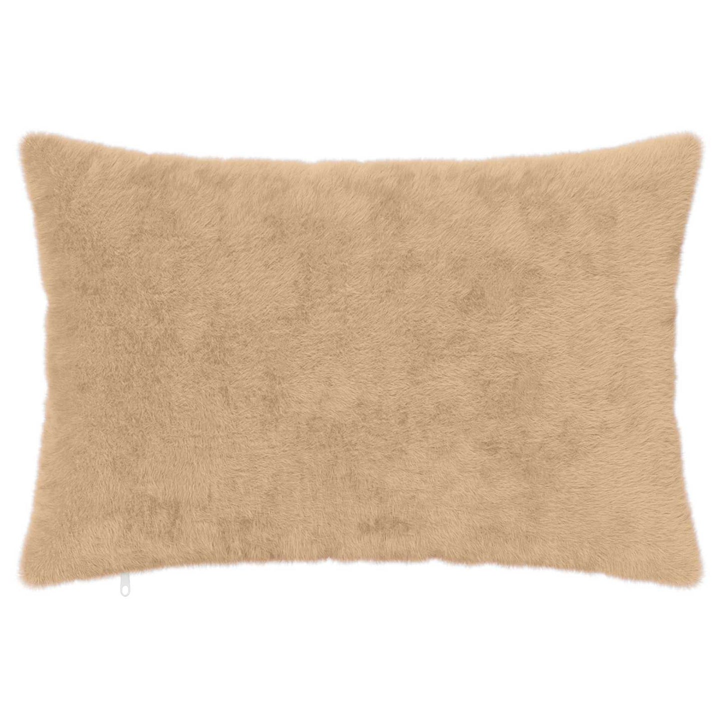 Cushion Cover 2 pcs HEERLEN Cream 50 x 80 cm Faux Rabbit Fur