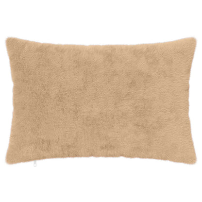 Cushion Cover 6 pcs HEERLEN Cream 50 x 80 cm Faux Rabbit Fur