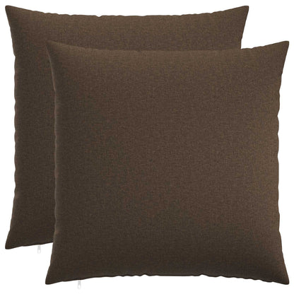 Cushion Cover 2 pcs HEERLEN Taupe 55 x 55 cm Fabric
