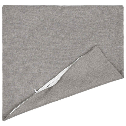 Cushion Cover 2 pcs HEERLEN Cloud Grey 55 x 55 cm Fabric