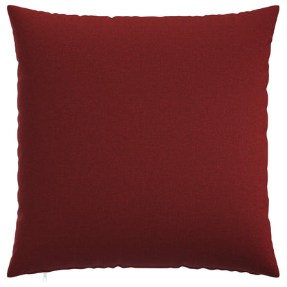 Cushion Cover 6 pcs HEERLEN Wine Red 55 x 55 cm Fabric