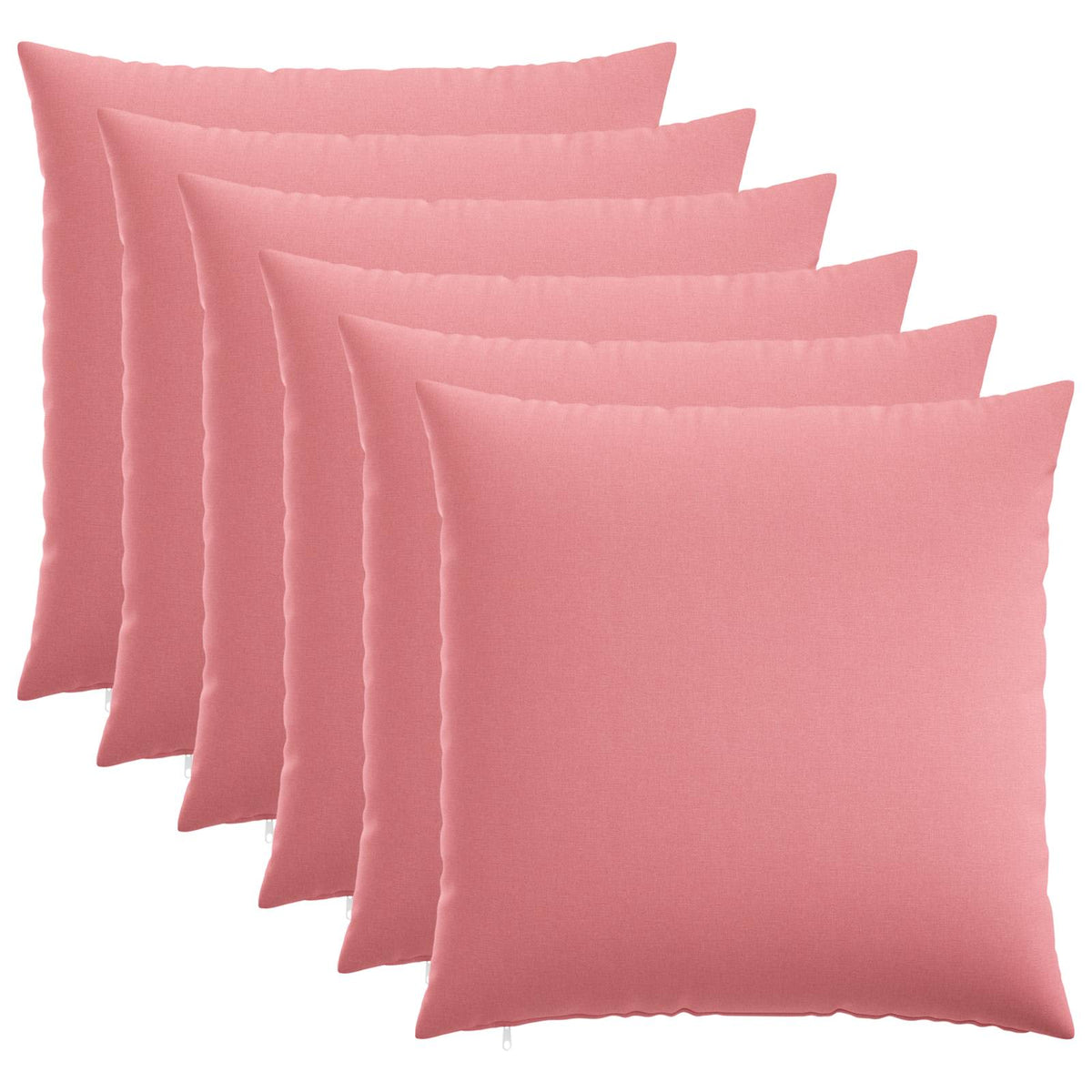 Cushion Cover 6 pcs HEERLEN Pink 55 x 55 cm Fabric