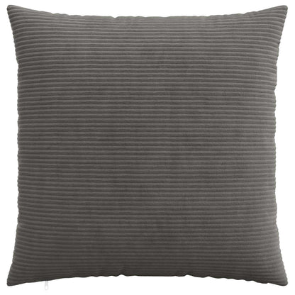 Cushion Cover 2 pcs HEERLEN Dark Grey 55 x 55 cm Corduroy