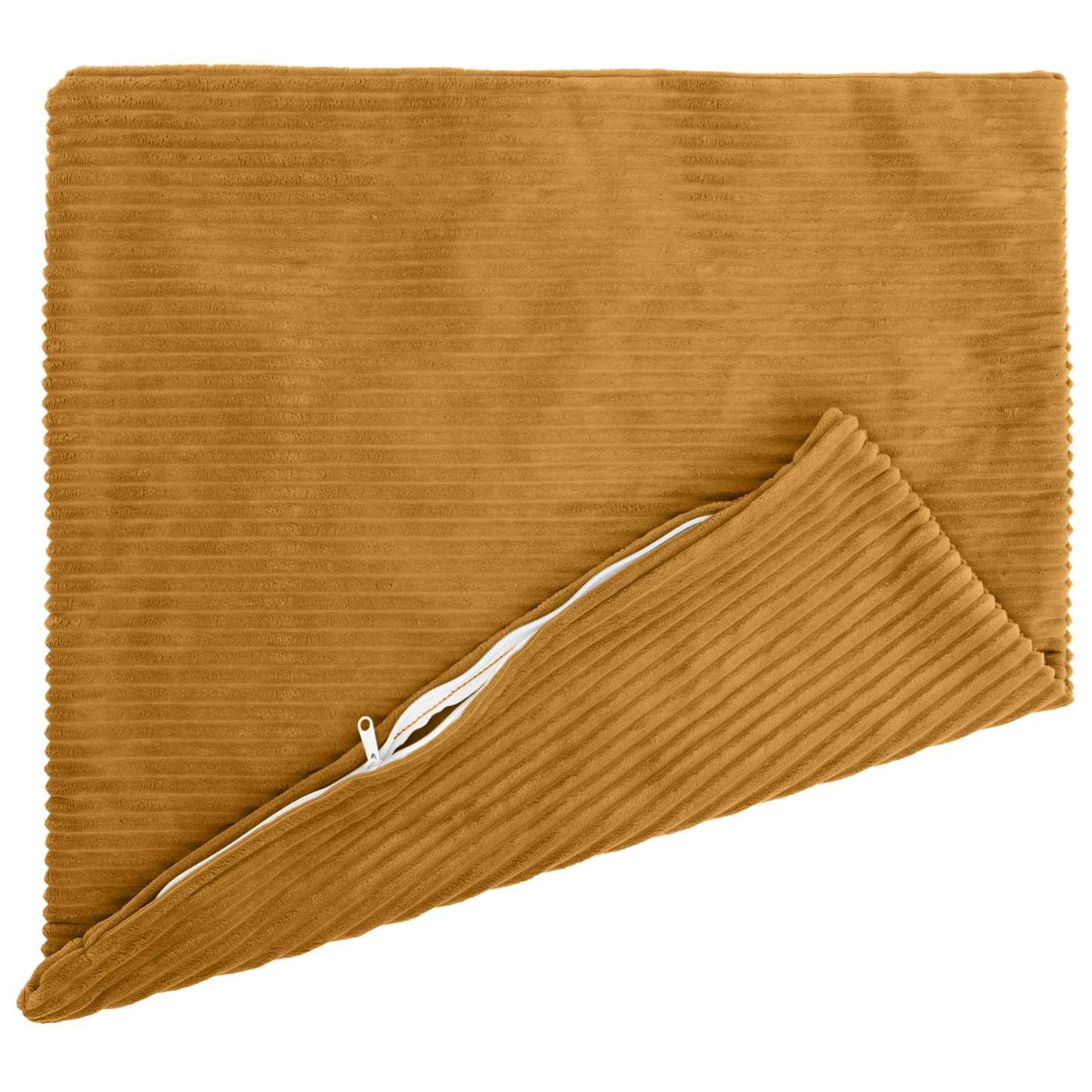 Cushion Cover 2 pcs HEERLEN Yellow 55 x 55 cm Corduroy