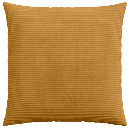 Cushion Cover 2 pcs HEERLEN Yellow 55 x 55 cm Corduroy