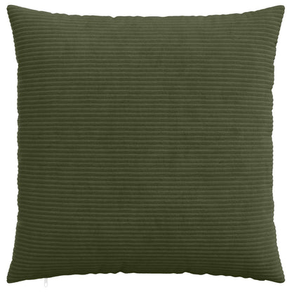 Cushion Cover 6 pcs HEERLEN Green 55 x 55 cm Corduroy