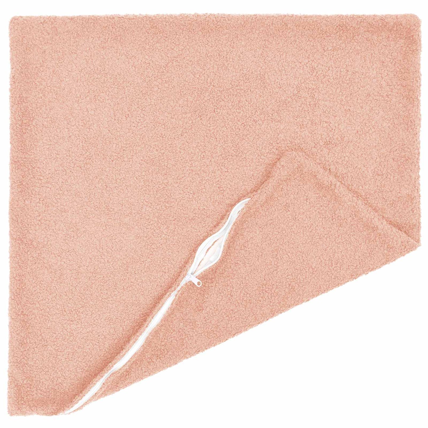 Cushion Cover 2 pcs HEERLEN Pink 55 x 55 cm Bouclé