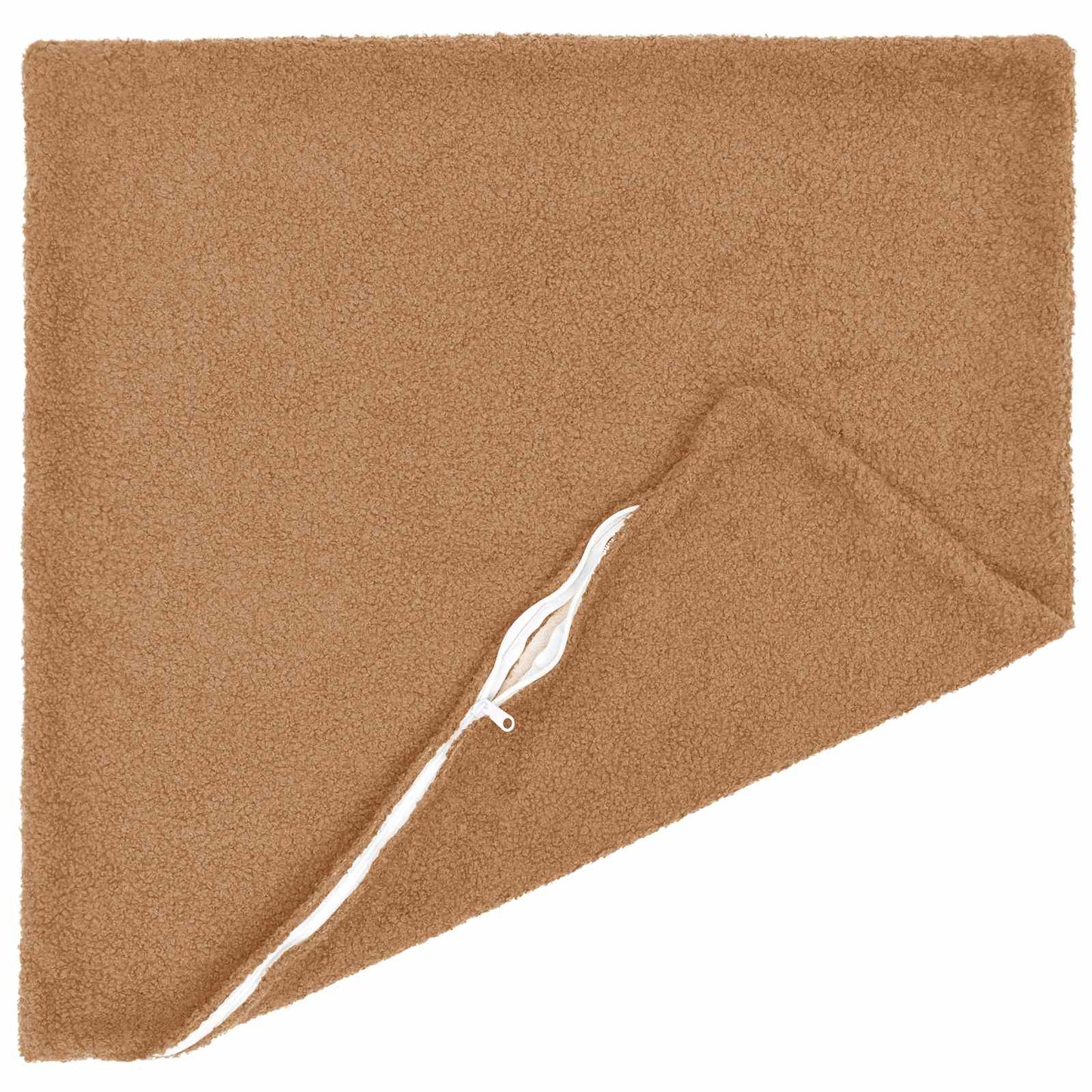 Cushion Cover 2 pcs HEERLEN Beige 55 x 55 cm Bouclé