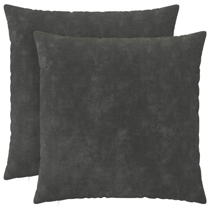 Cushion Cover 2 pcs HEERLEN Anthracite 55 x 55 cm