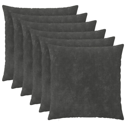 Cushion Cover 6 pcs HEERLEN Anthracite 55 x 55 cm
