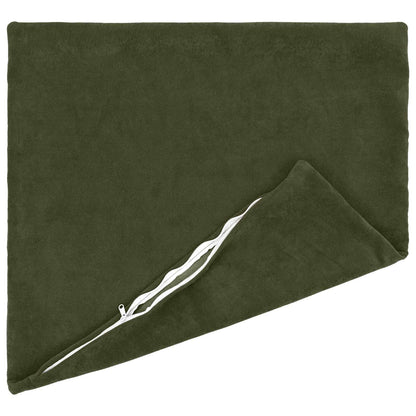 Cushion Cover 6 pcs HEERLEN Green 55 x 55 cm Microfiber Fleece