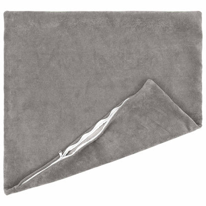 Cushion Cover 2 pcs HEERLEN Light Grey 55 x 55 cm