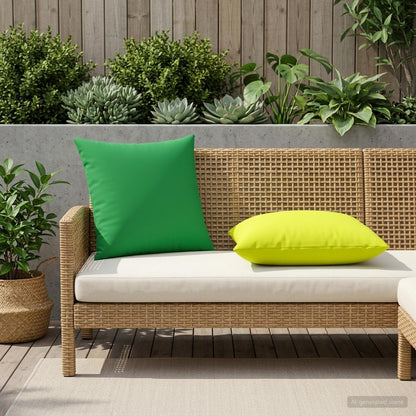 Cushion Cover 6 pcs HEERLEN Green 60 x 60 cm Polyester