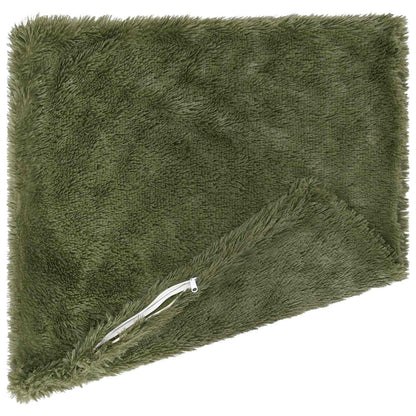 Cushion Cover 2 pcs HEERLEN Green 55 x 55 cm PV Fleece