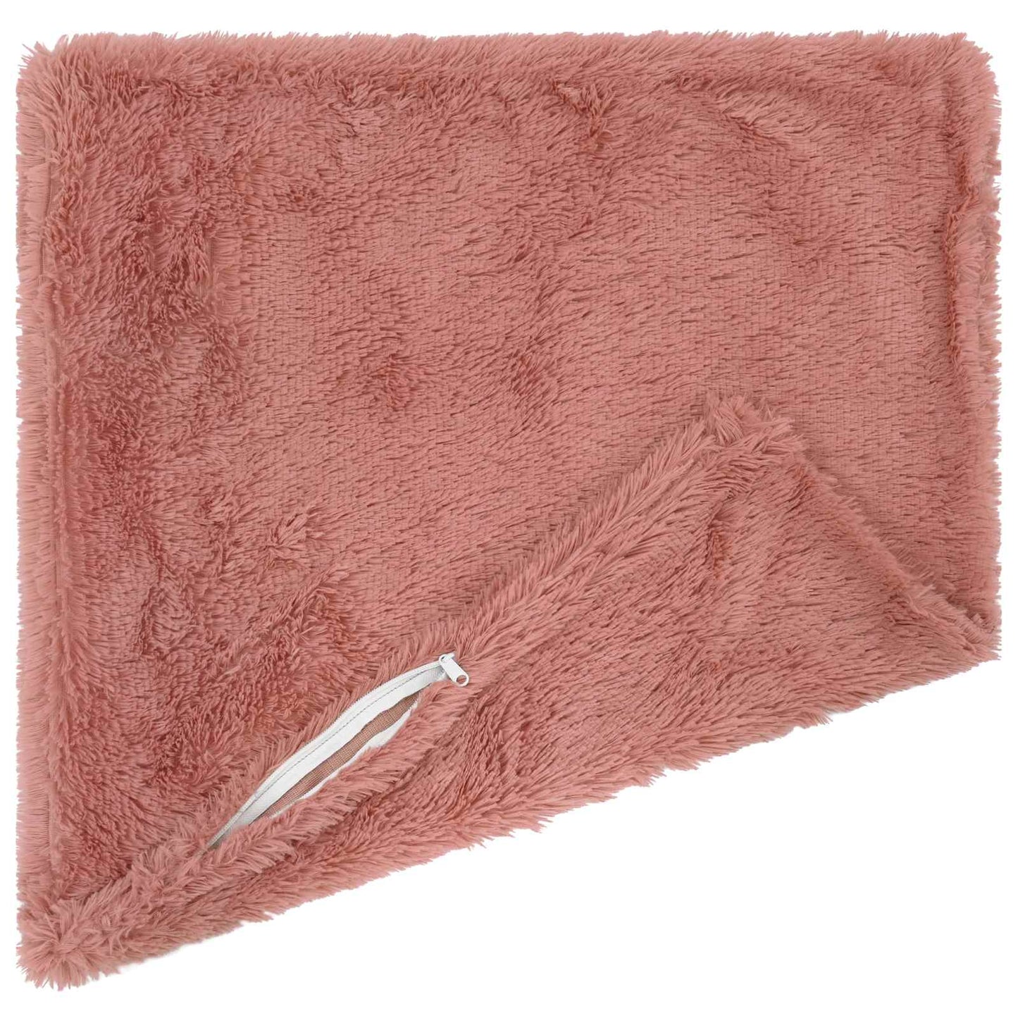 Cushion Cover 2 pcs HEERLEN Pink 55 x 55 cm PV Fleece