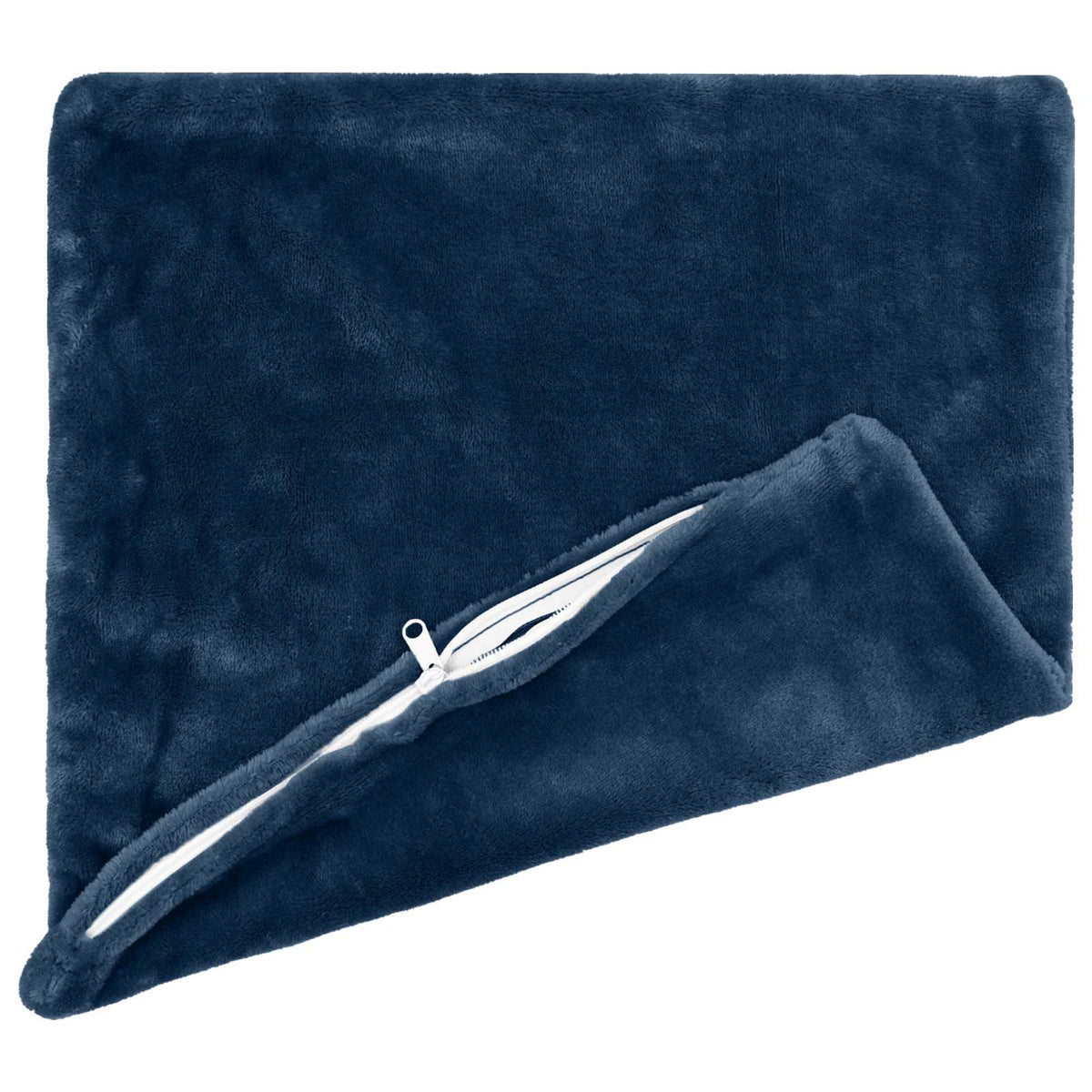 Cushion Cover 2 pcs HEERLEN Navy Blue 55 x 55 cm Flannel
