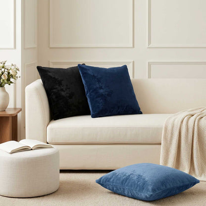 Cushion Cover 2 pcs HEERLEN Light Blue 55 x 55 cm Flannel