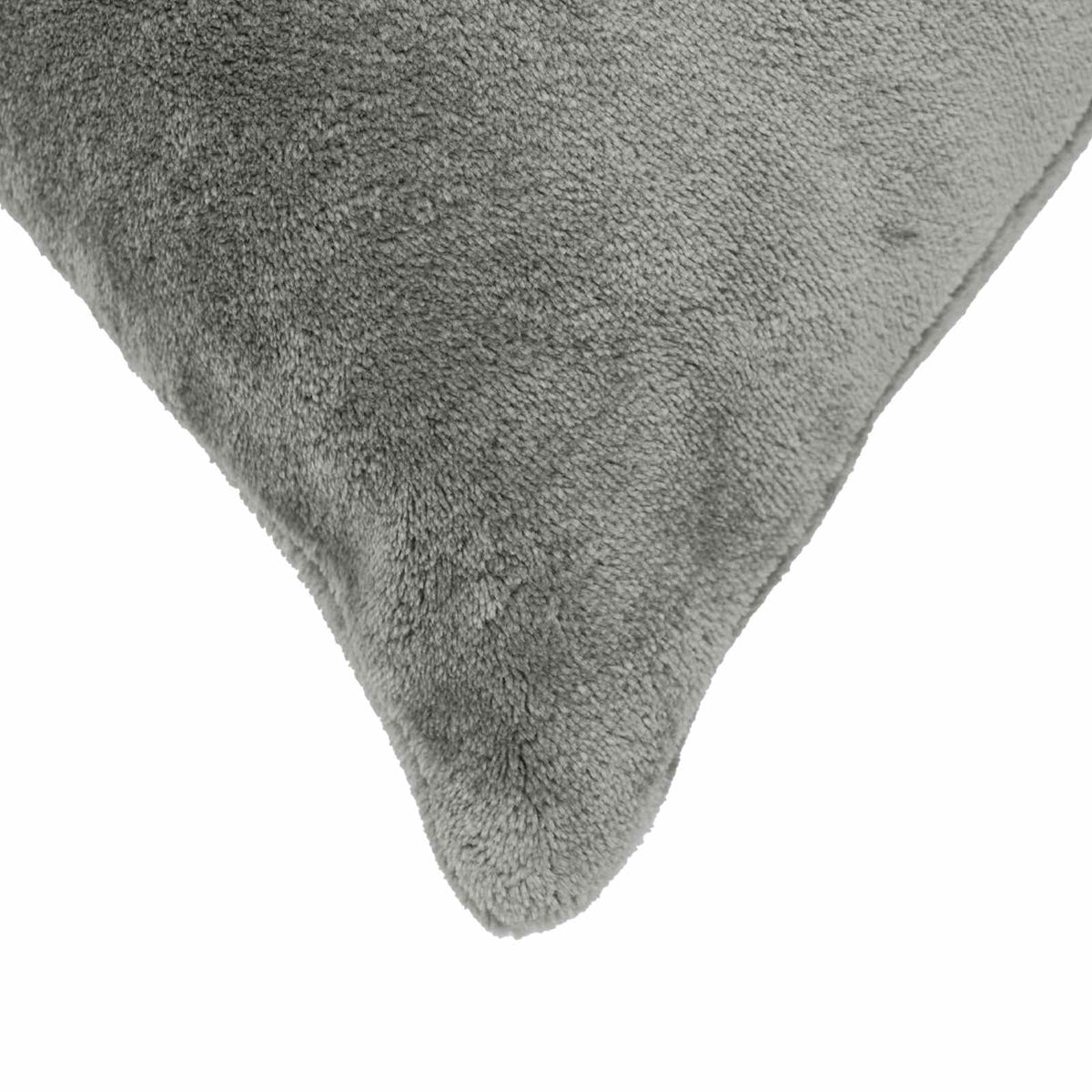 Cushion Cover 2 pcs HEERLEN Dark Grey 55 x 55 cm Flannel