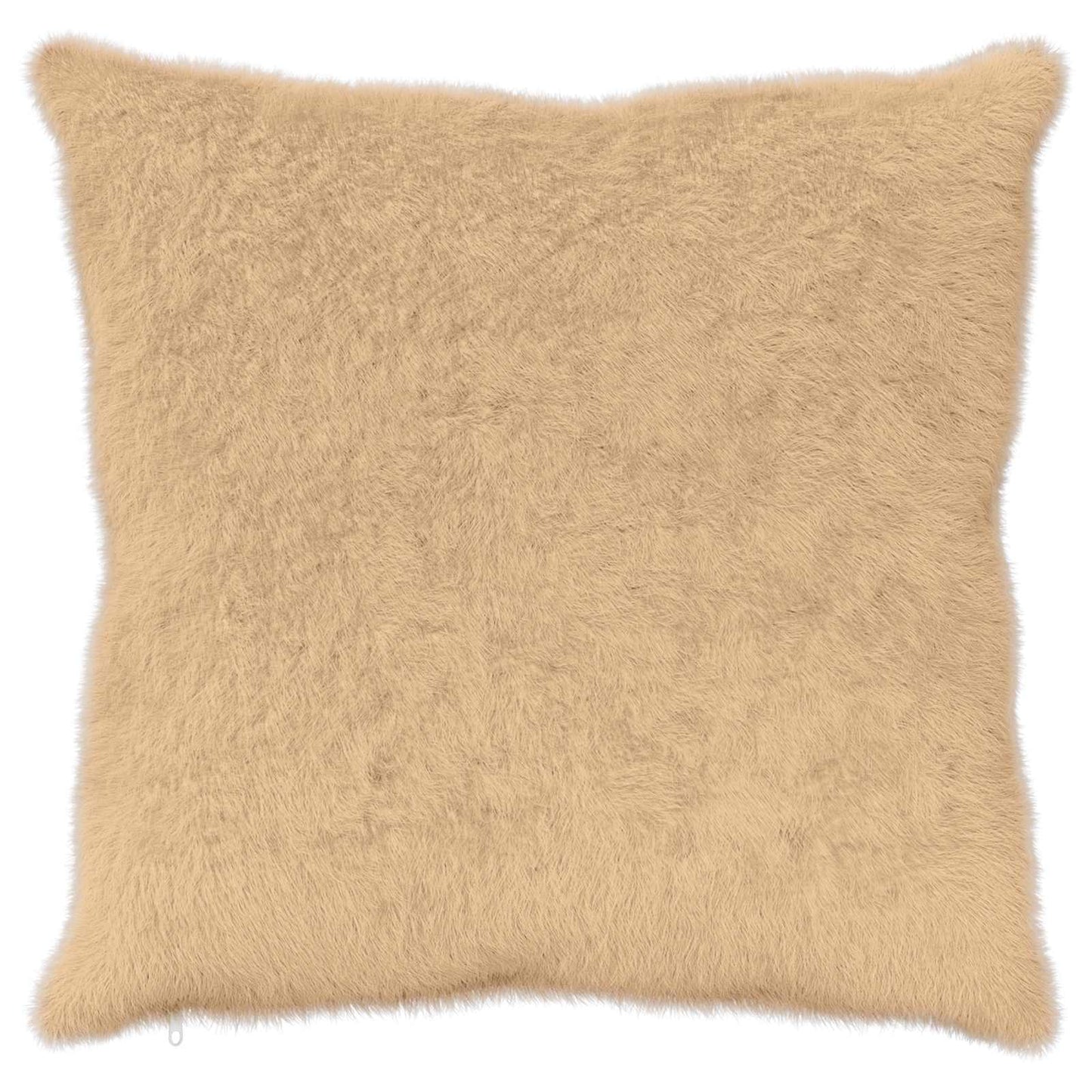 Cushion Cover 2 pcs HEERLEN Cream 55 x 55 cm Faux Rabbit Fur