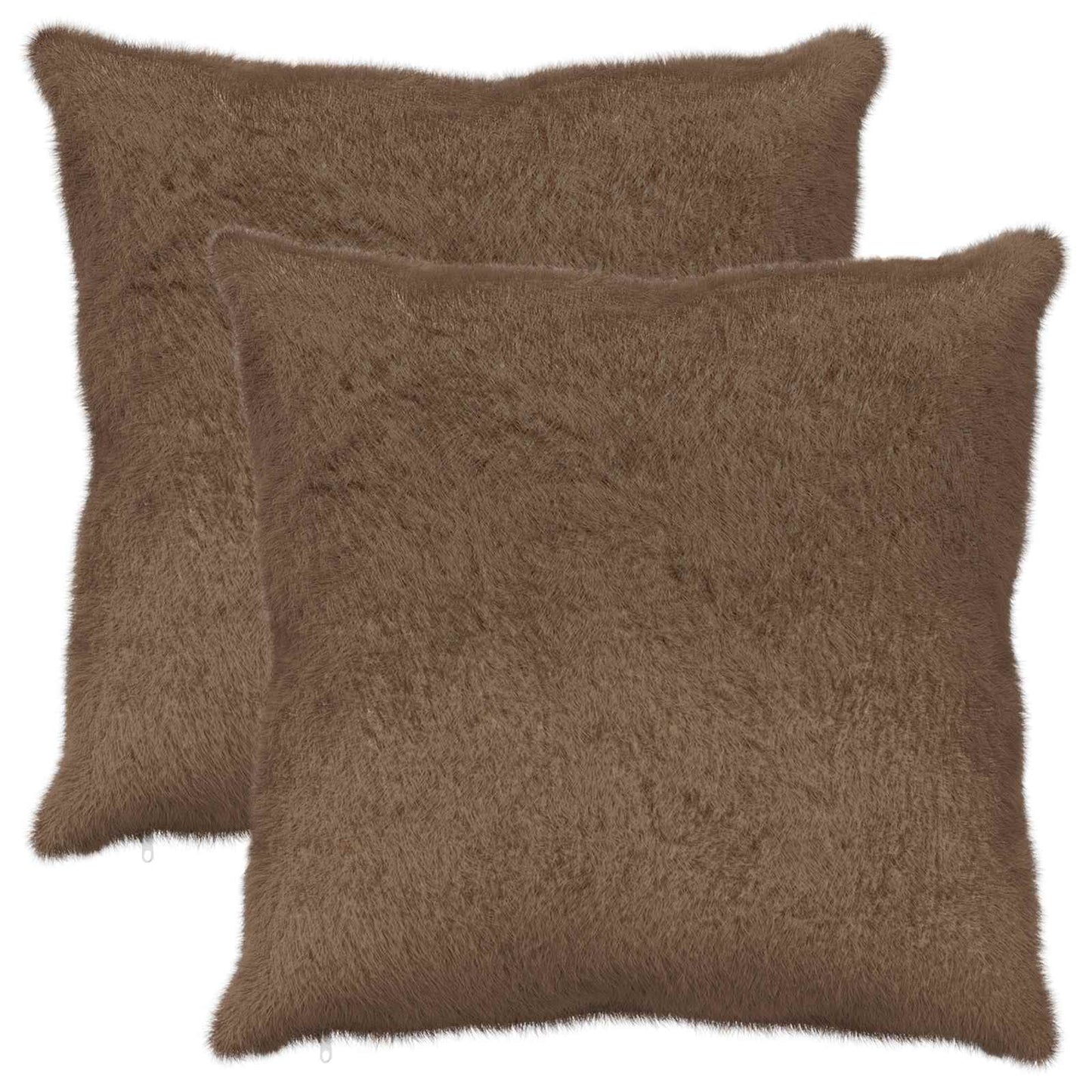Cushion Cover 2 pcs HEERLEN Light Brown 55 x 55 cm