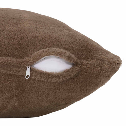Cushion Cover 6 pcs HEERLEN Light Brown 55 x 55 cm