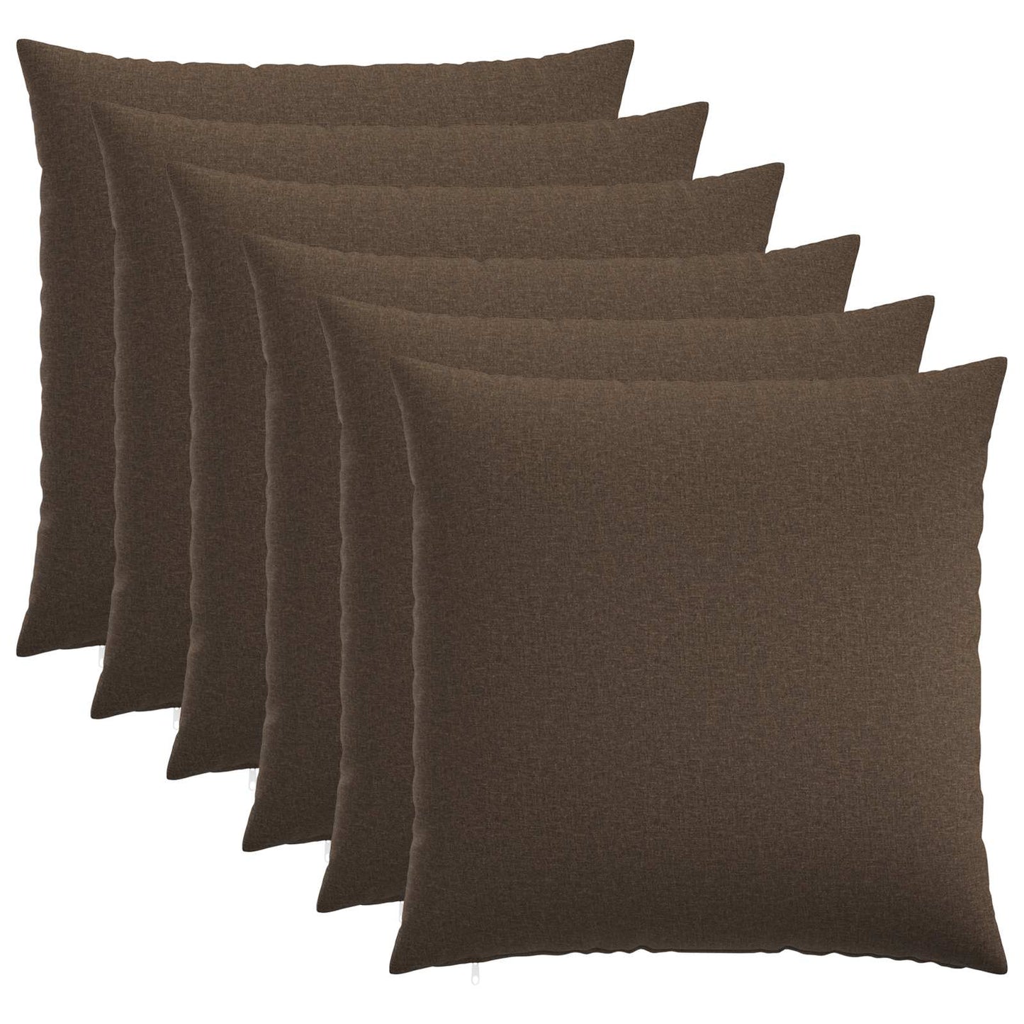 Cushion Cover 6 pcs HEERLEN Taupe 60 x 60 cm Fabric