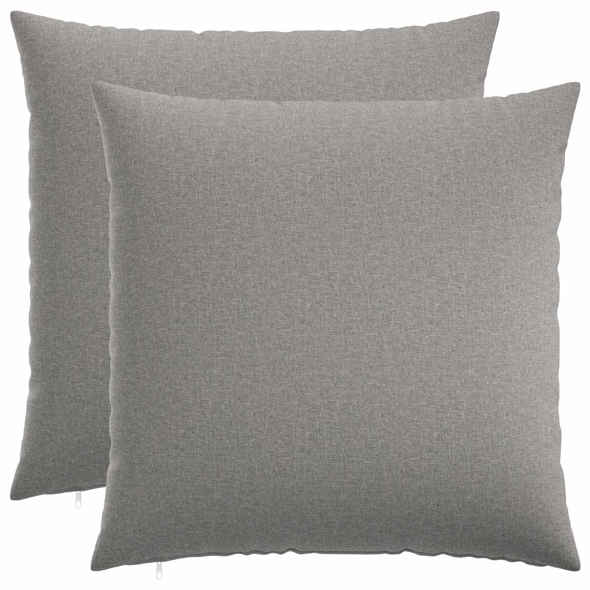 Cushion Cover 2 pcs HEERLEN Cloud Grey 60 x 60 cm Fabric