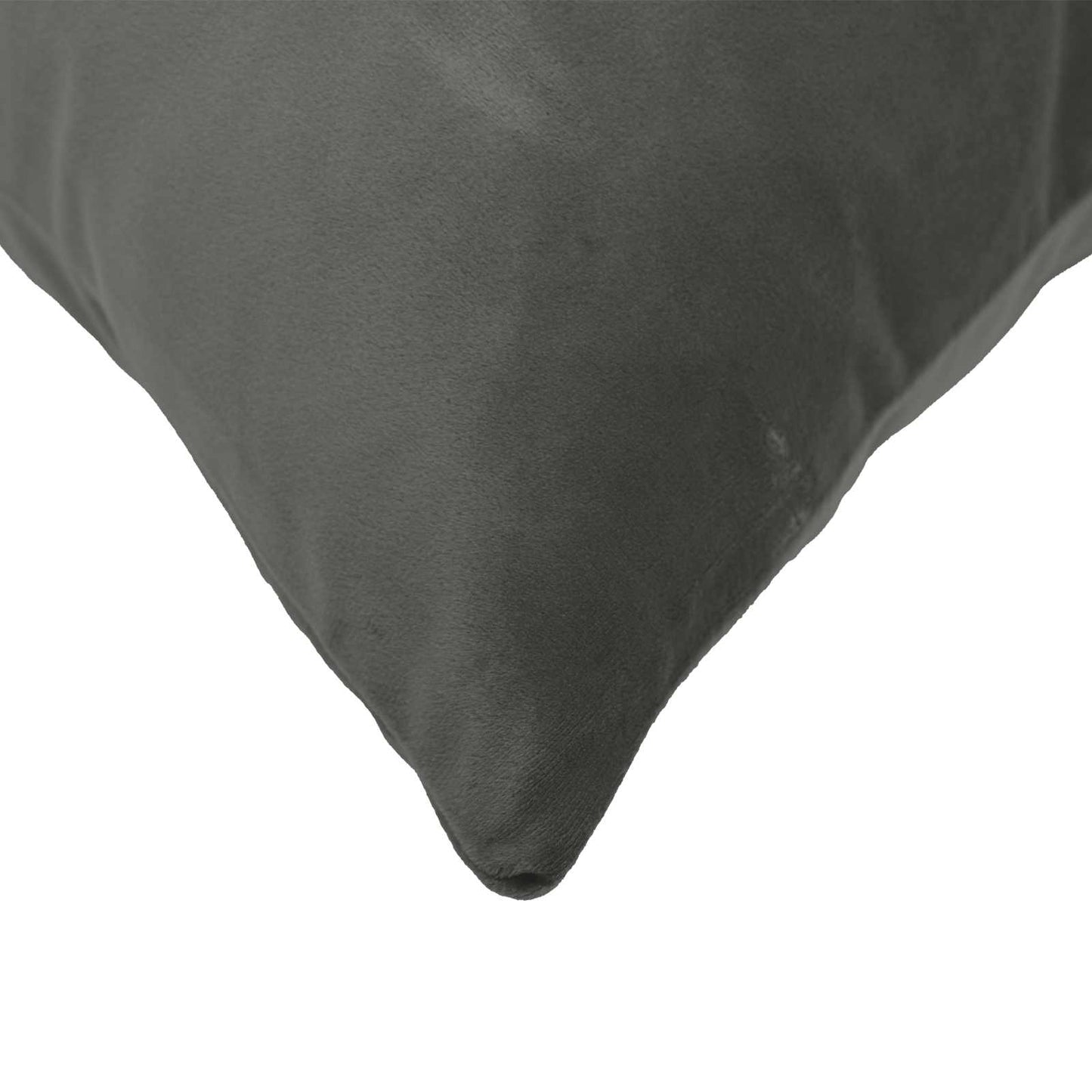 Cushion Cover 6 pcs HEERLEN Dark Grey 60 x 60 cm Velvet