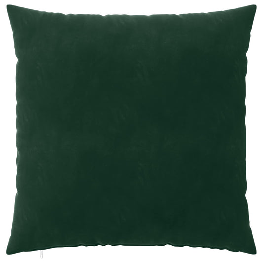 Cushion Cover 2 pcs HEERLEN Dark Green 60 x 60 cm Velvet