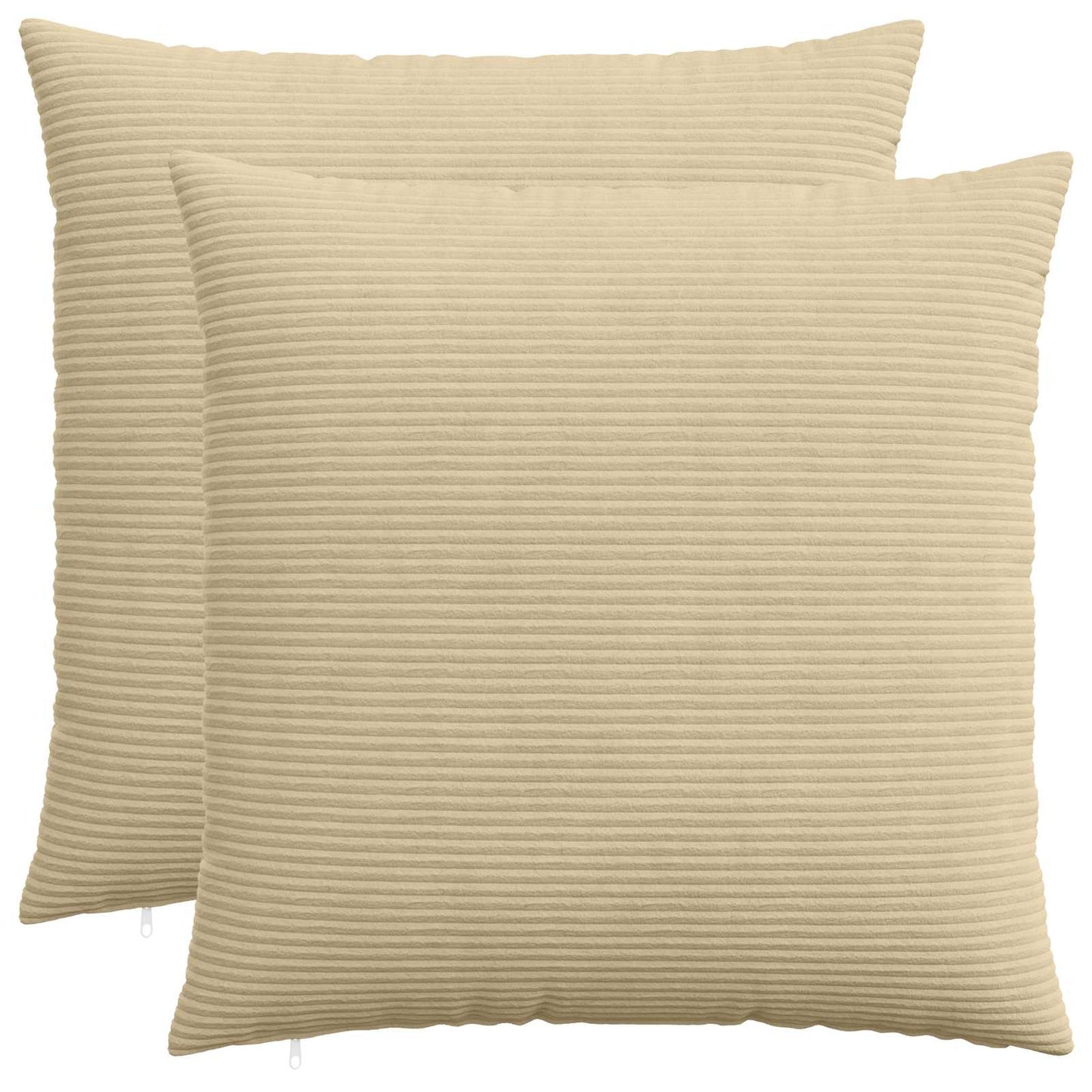 Cushion Cover 2 pcs HEERLEN Green Grey 60 x 60 cm Corduroy