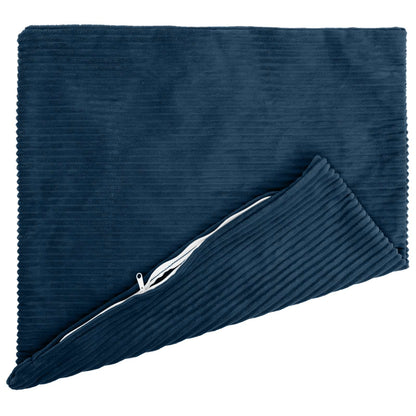 Cushion Cover 6 pcs HEERLEN Navy Blue 60 x 60 cm Corduroy