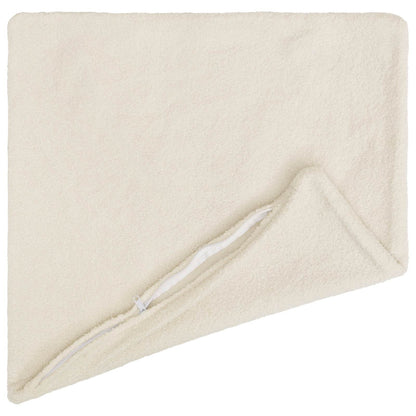 Cushion Cover 6 pcs HEERLEN Cream 60 x 60 cm Bouclé
