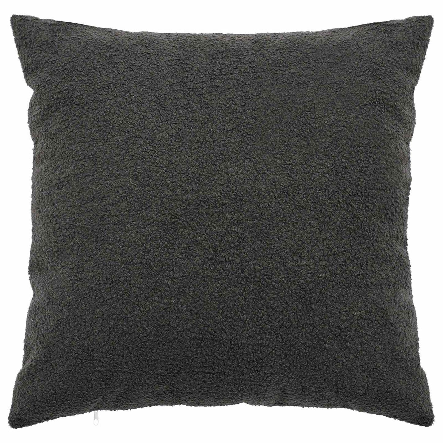 Cushion Cover 2 pcs HEERLEN Dark Grey 60 x 60 cm Bouclé