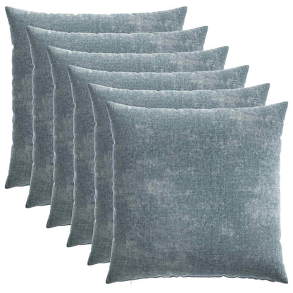 Cushion Cover 6 pcs HEERLEN Light Blue 60 x 60 cm