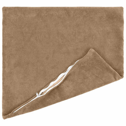 Cushion Cover 6 pcs HEERLEN Taupe 60 x 60 cm Microfiber Fleece