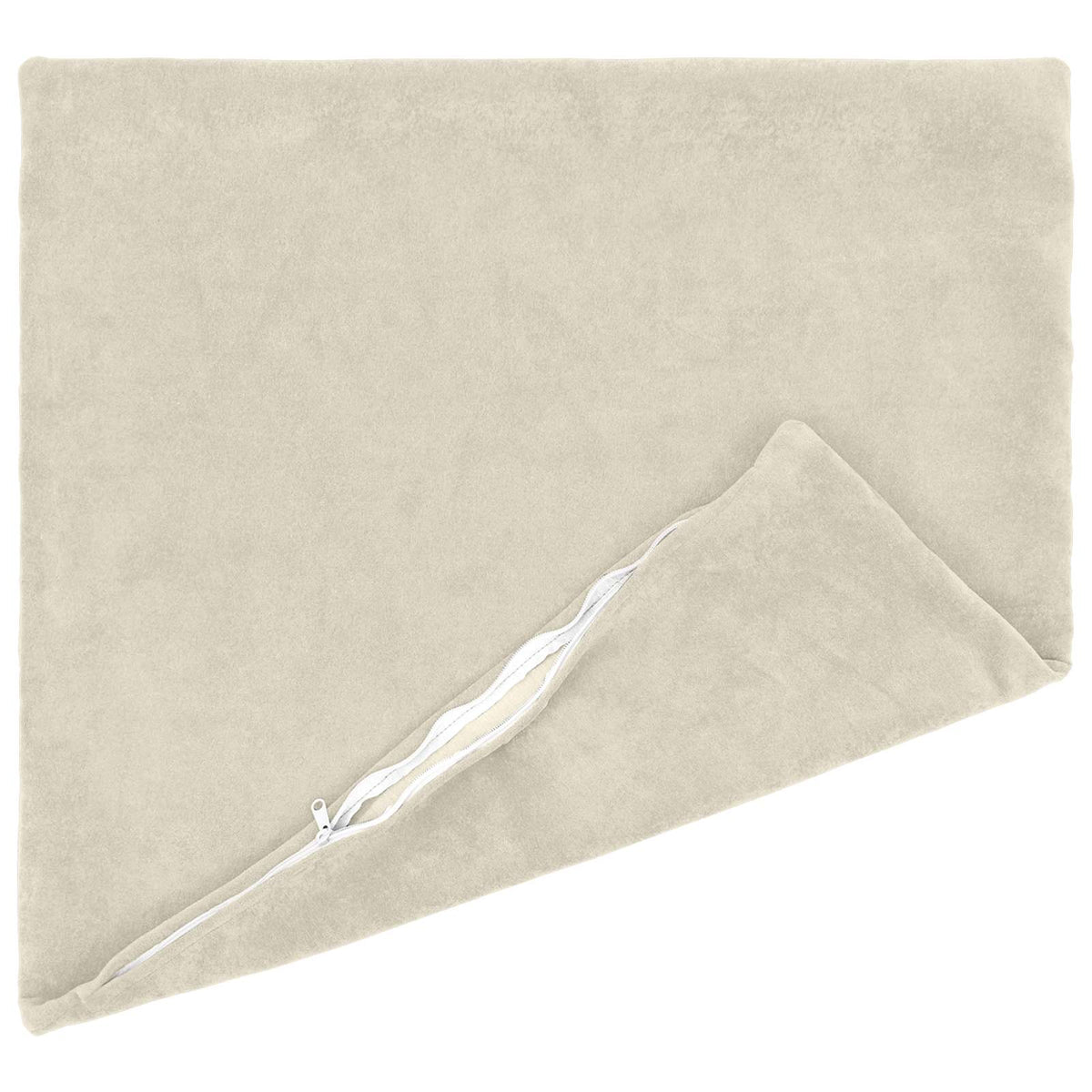 Cushion Cover 6 pcs HEERLEN Cream 60 x 60 cm Microfiber Fleece