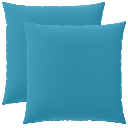 Cushion Cover 2 pcs HEERLEN Light Blue 60 x 60 cm Polyester