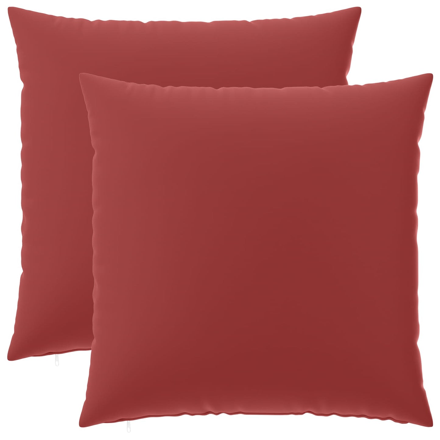 Cushion Cover 2 pcs HEERLEN Wine Red 60 x 60 cm Polyester