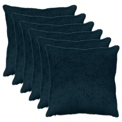 Cushion Cover 6 pcs HEERLEN Navy Blue 60 x 60 cm