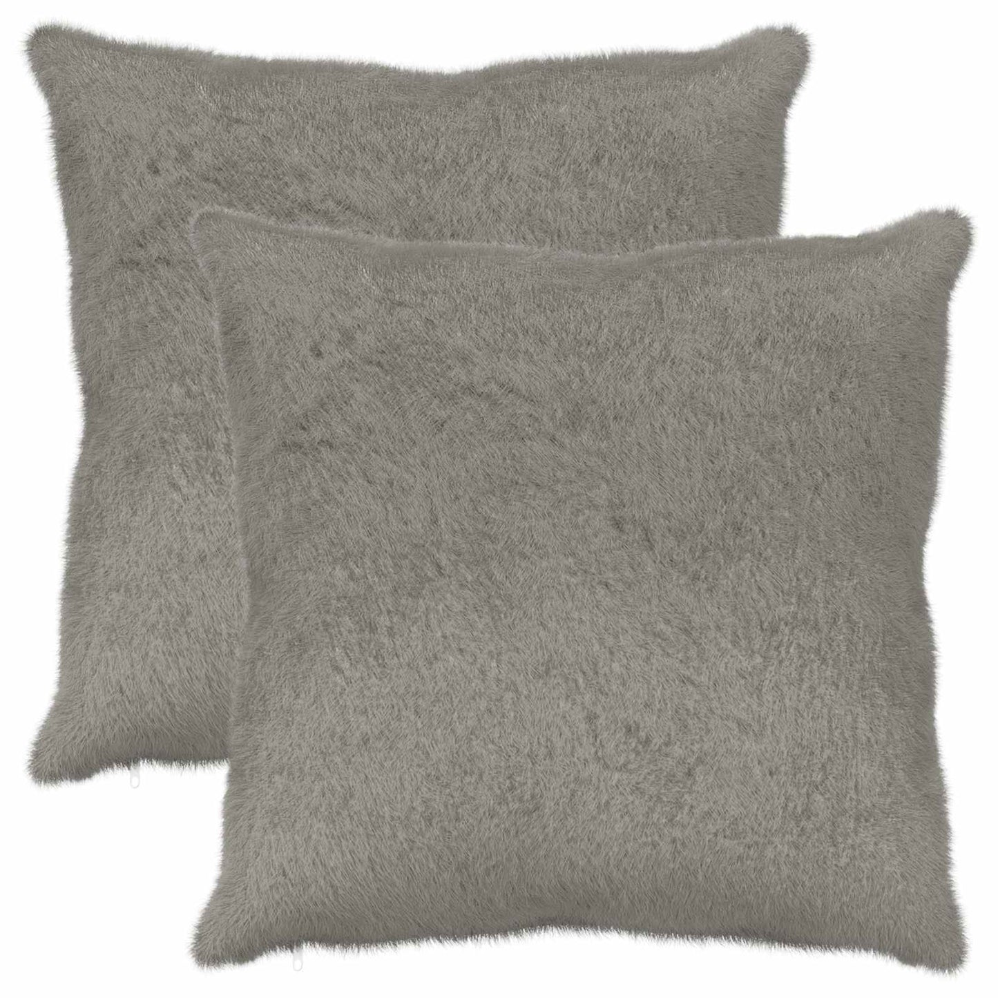 Cushion Cover 2 pcs HEERLEN Light Grey 60 x 60 cm