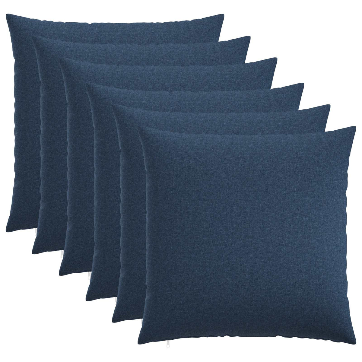 Cushion Cover 6 pcs HEERLEN Blue 65 x 65 cm Fabric