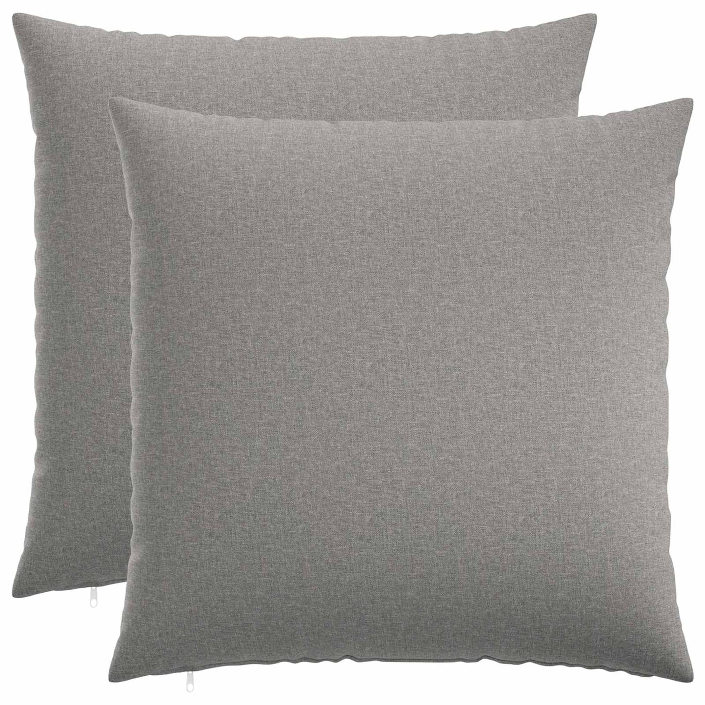 Cushion Cover 2 pcs HEERLEN Cloud Grey 65 x 65 cm Fabric
