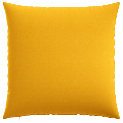 Cushion Cover 2 pcs HEERLEN Light Yellow 65 x 65 cm Fabric