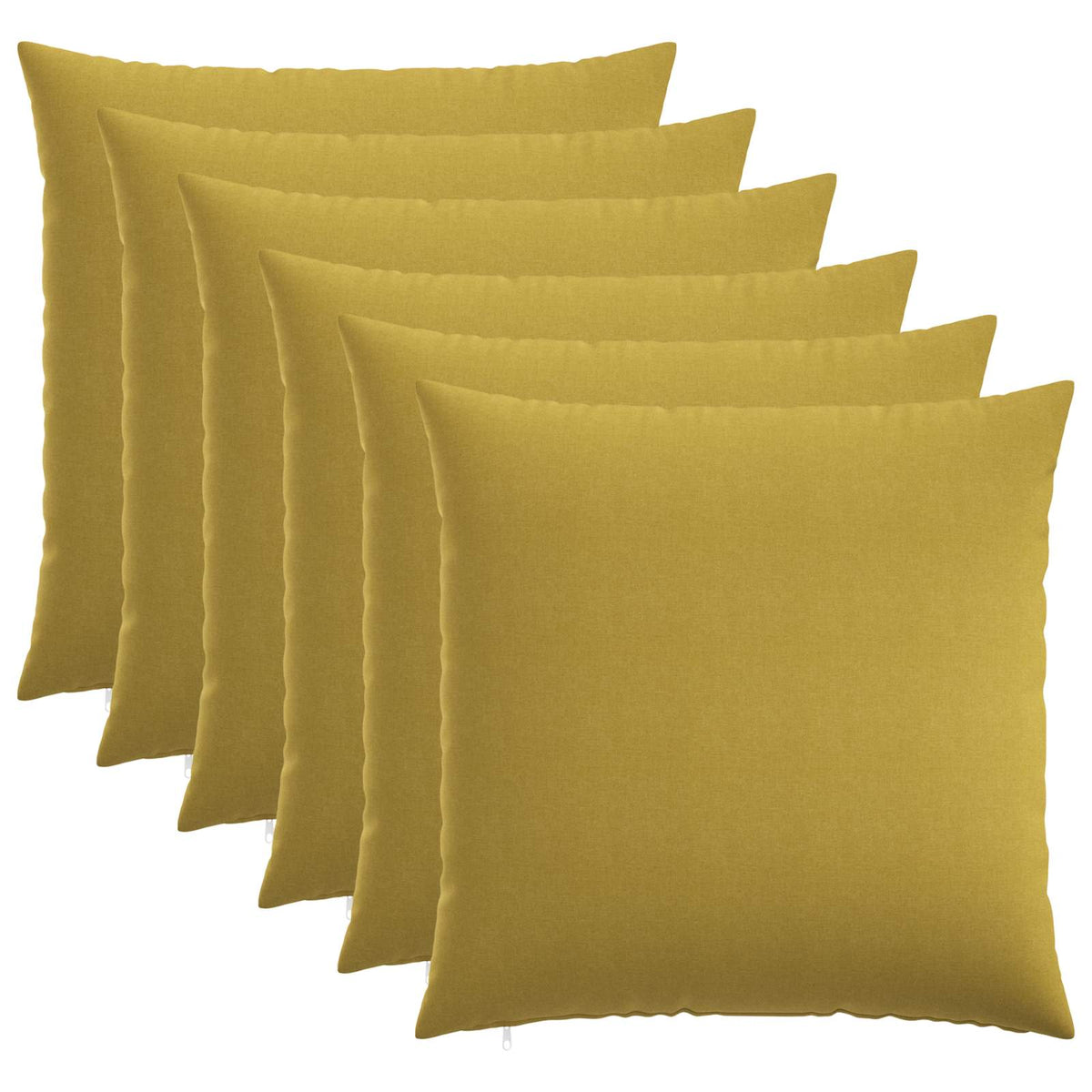 Cushion Cover 6 pcs HEERLEN Light Green 65 x 65 cm Fabric