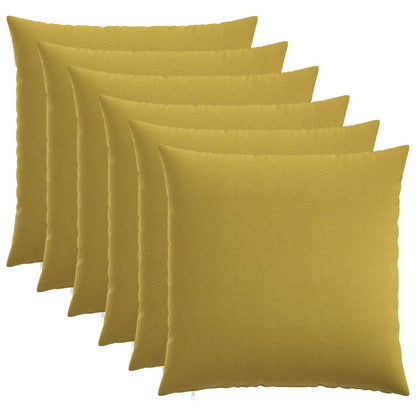 Cushion Cover 6 pcs HEERLEN Light Green 65 x 65 cm Fabric