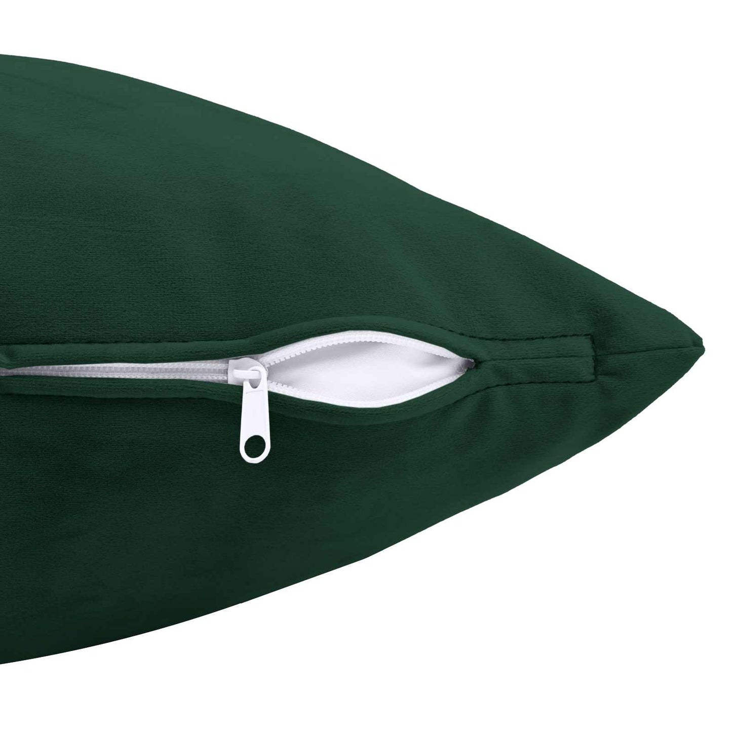 Cushion Cover 6 pcs HEERLEN Dark Green 65 x 65 cm Velvet