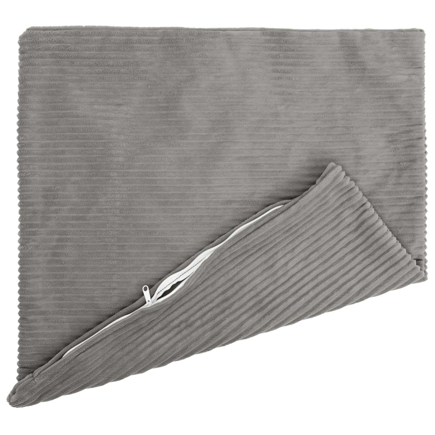 Cushion Cover 2 pcs HEERLEN Light Grey 65 x 65 cm Corduroy
