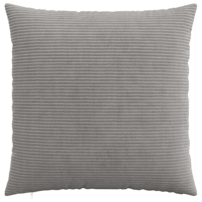 Cushion Cover 2 pcs HEERLEN Light Grey 65 x 65 cm Corduroy