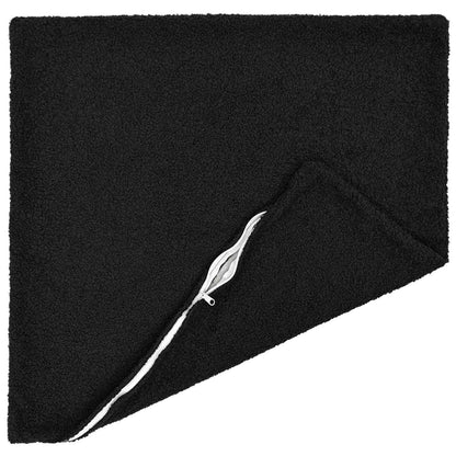 Cushion Cover 2 pcs HEERLEN Black 65 x 65 cm Bouclé